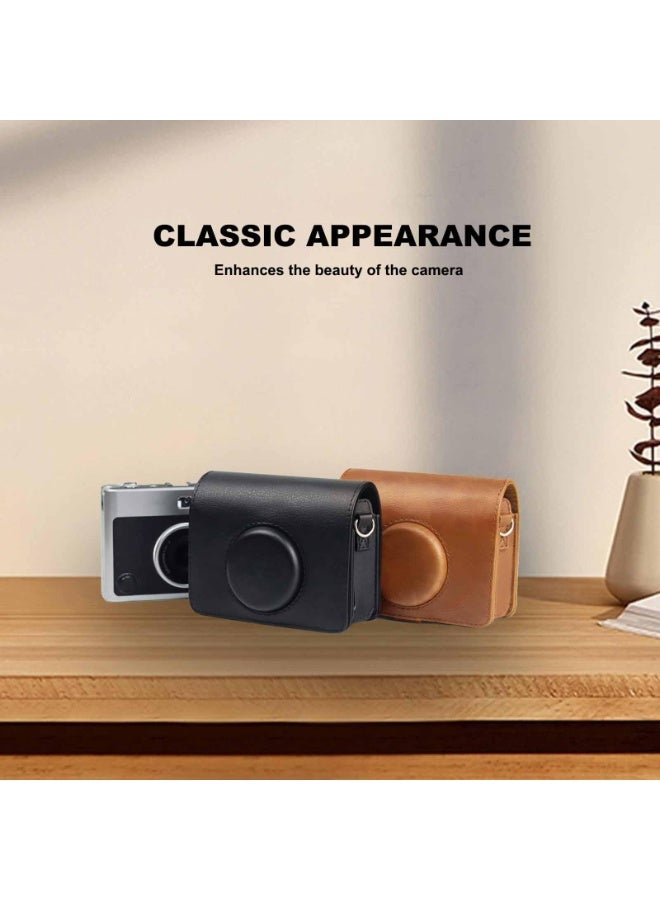 OSHIMA Instant Mini Evo Case, Compatible for Fuji Mini Evo Camera, Camera Protective Case Bag with Adjustable Shoulder Strap(Black) - Image 3